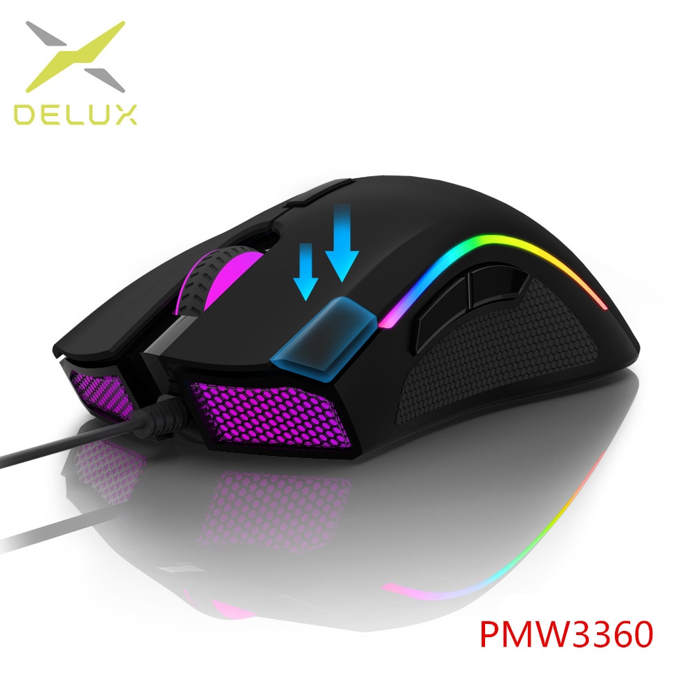 Delux ̹ 콺, FPS ̸ӿ ̾ Ű , RGB..